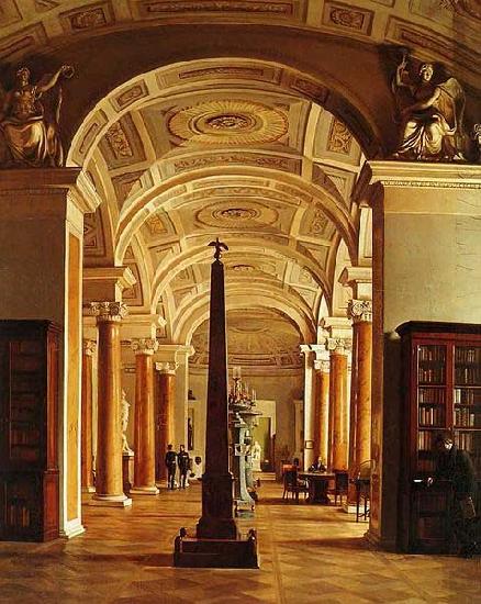 Alexey Tyranov Alexey Tyranov. View on the Hermitage Library France oil painting art